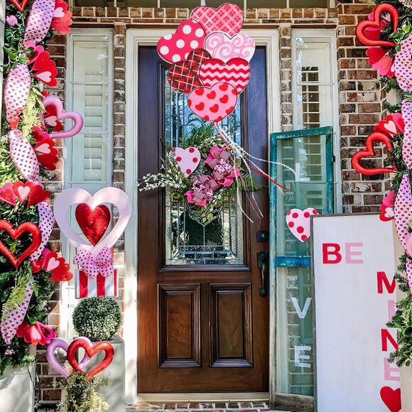 Valentine Garden Flag Outdoor Decorations for Outside Double-Sided Printed, Pink - Picture 4 of 7